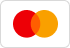 Mastercard logo, two overlapping circles: red and orange.
